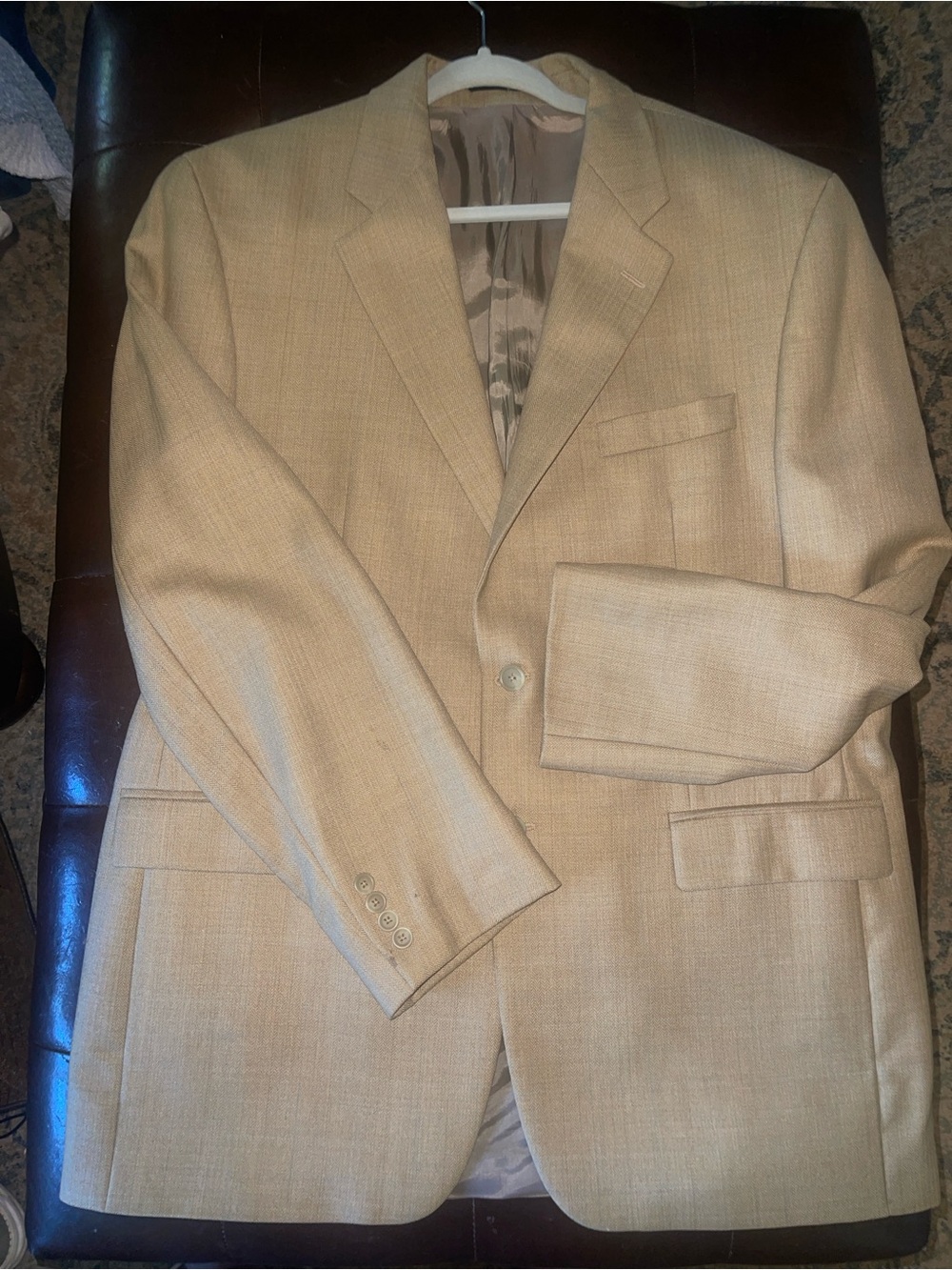 Vintage Chaps Ralph Lauren summer weight tan sports coat